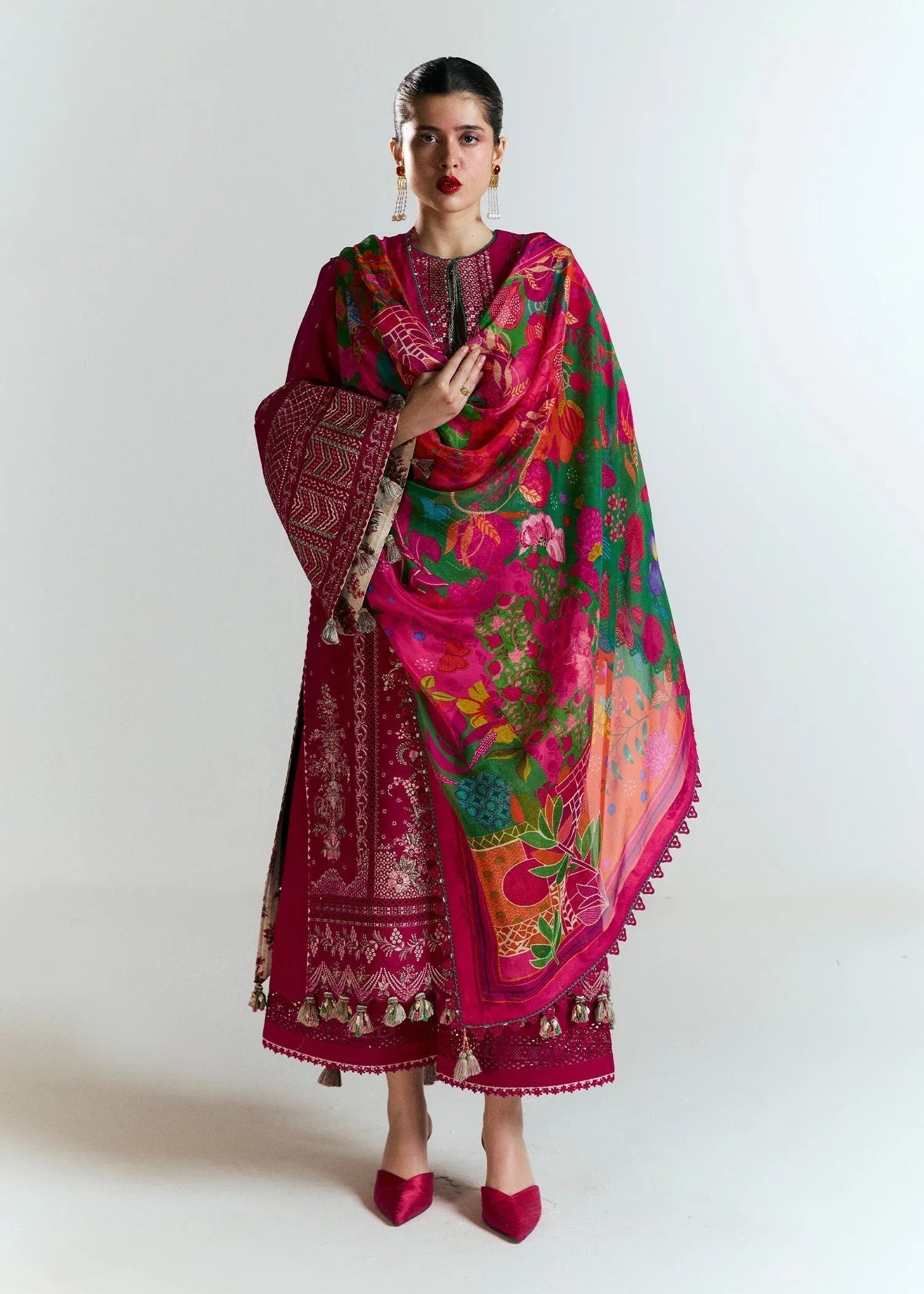 Hussain Rehar | Nirmal SS 25 | Saaha - Aqsa Fabrics
