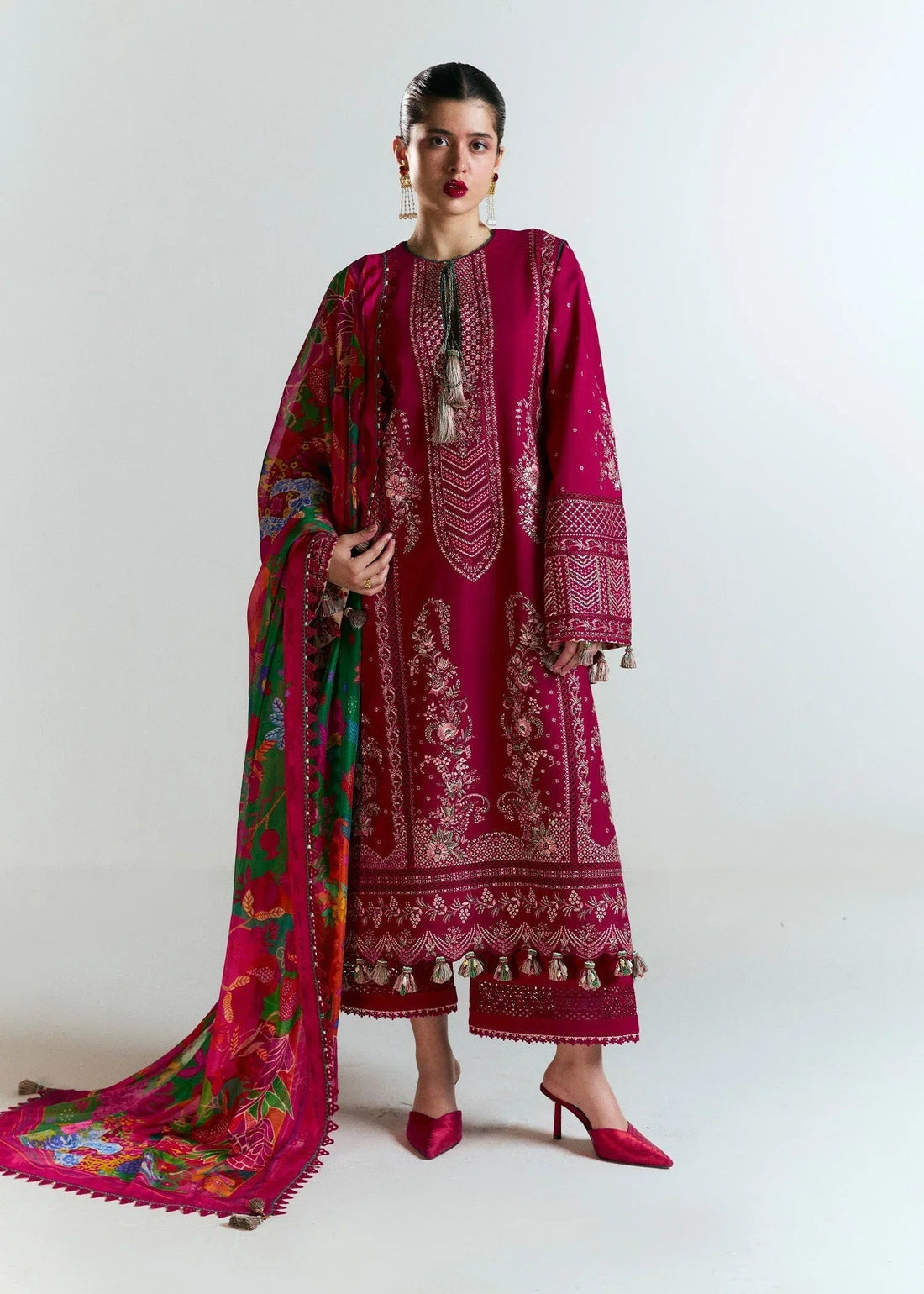 Hussain Rehar | Nirmal SS 25 | Saaha - Aqsa Fabrics