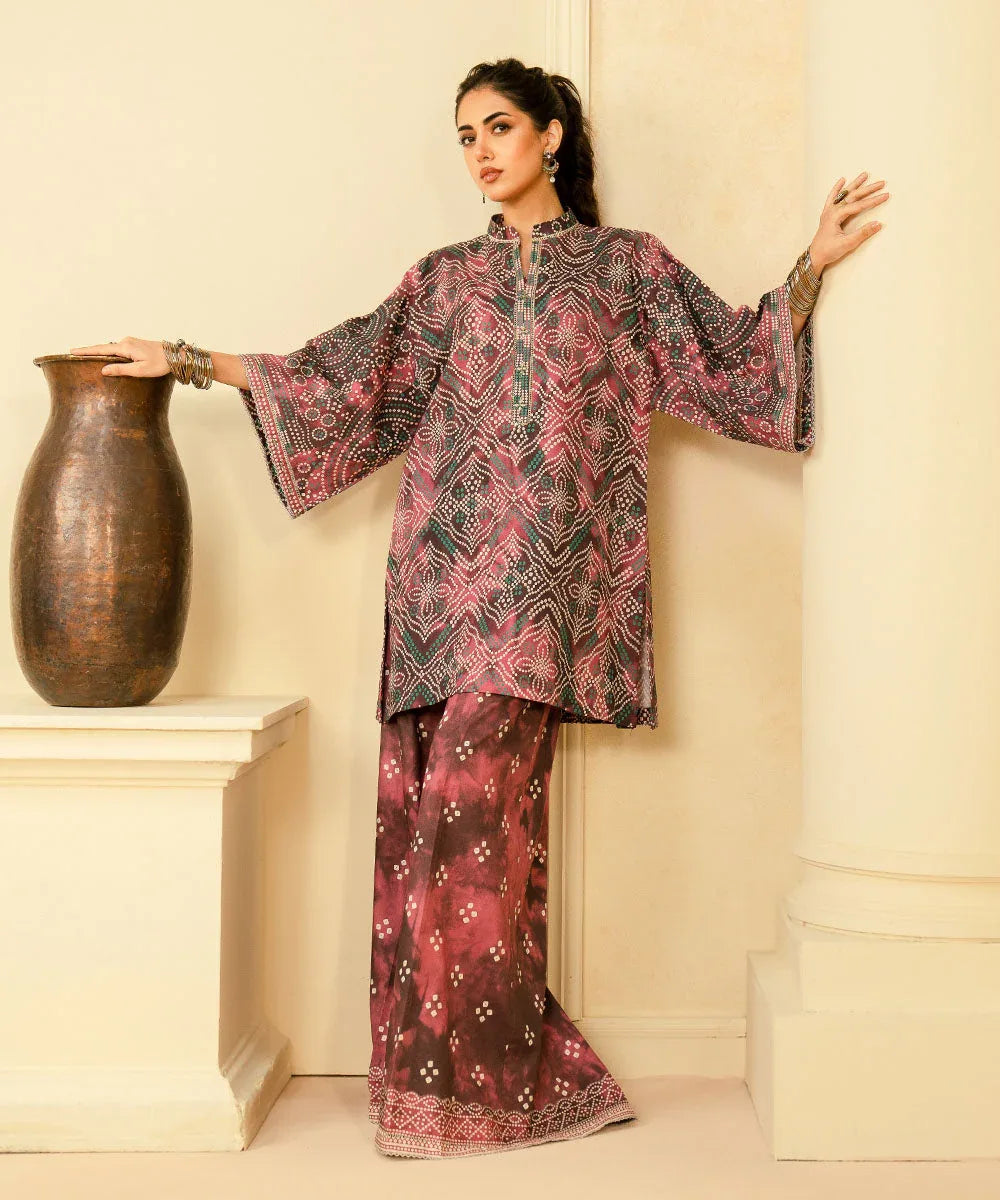 Sapphire | Intermix 2024 | Cambric Suit S-48 - Aqsa Fabrics