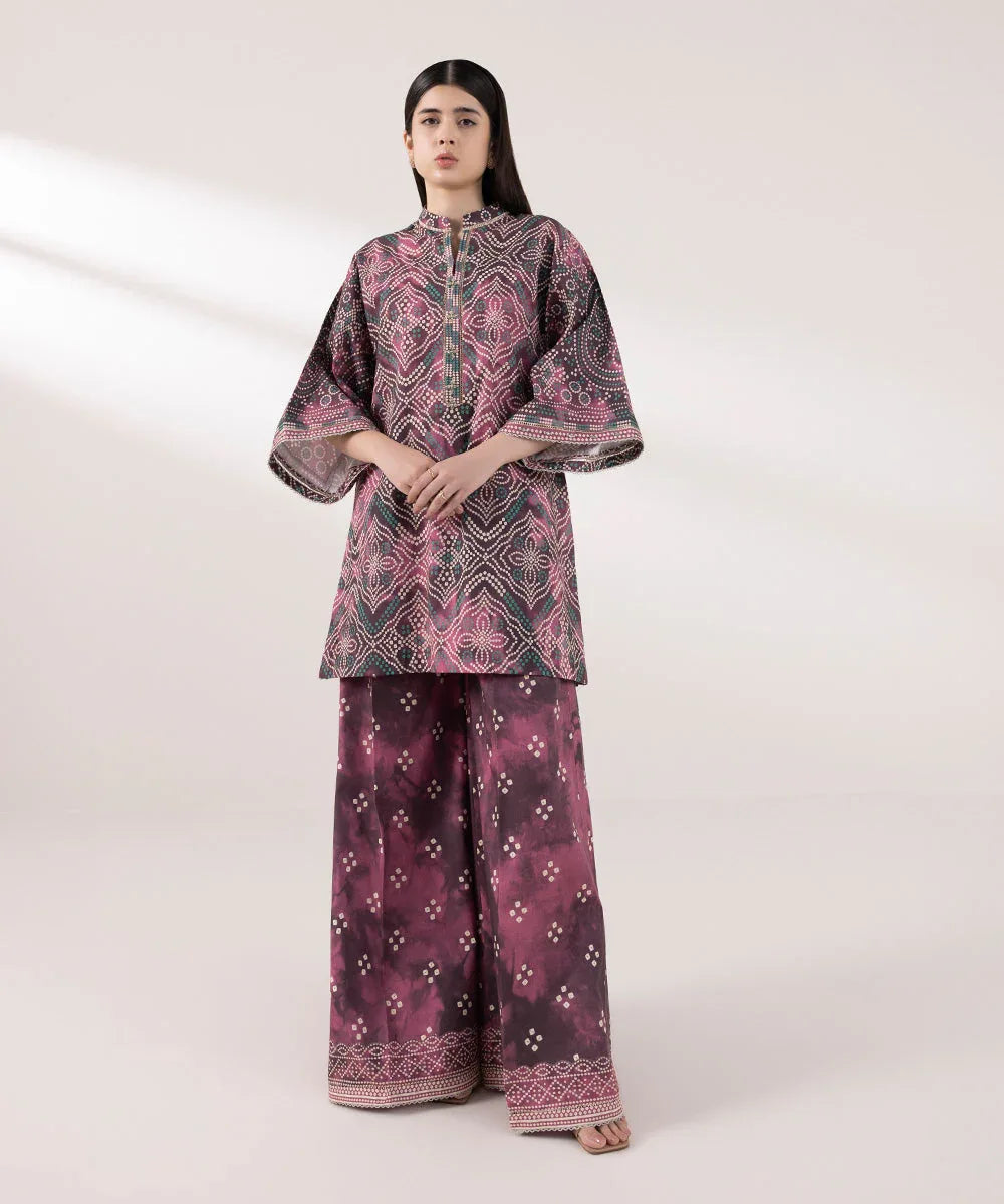 Sapphire | Intermix 2024 | Cambric Suit S-48 - Aqsa Fabrics