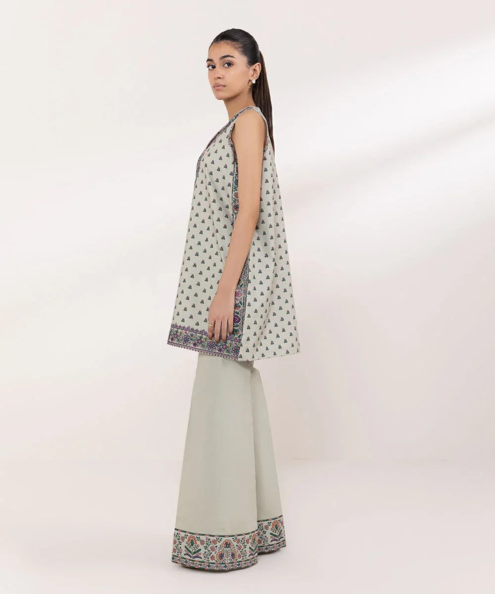 Sapphire | Intermix 2024 | Cambric Suit S-31 - Aqsa Fabrics