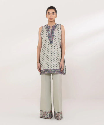 Sapphire | Intermix 2024 | Cambric Suit S-31 - Aqsa Fabrics