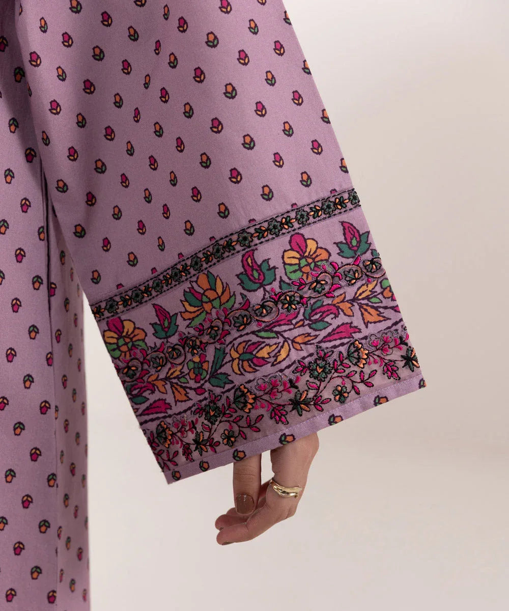 Sapphire | Intermix 2024 | Cambric Suit S-32 - Aqsa Fabrics