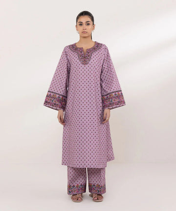 Sapphire | Intermix 2024 | Cambric Suit S-32 - Aqsa Fabrics
