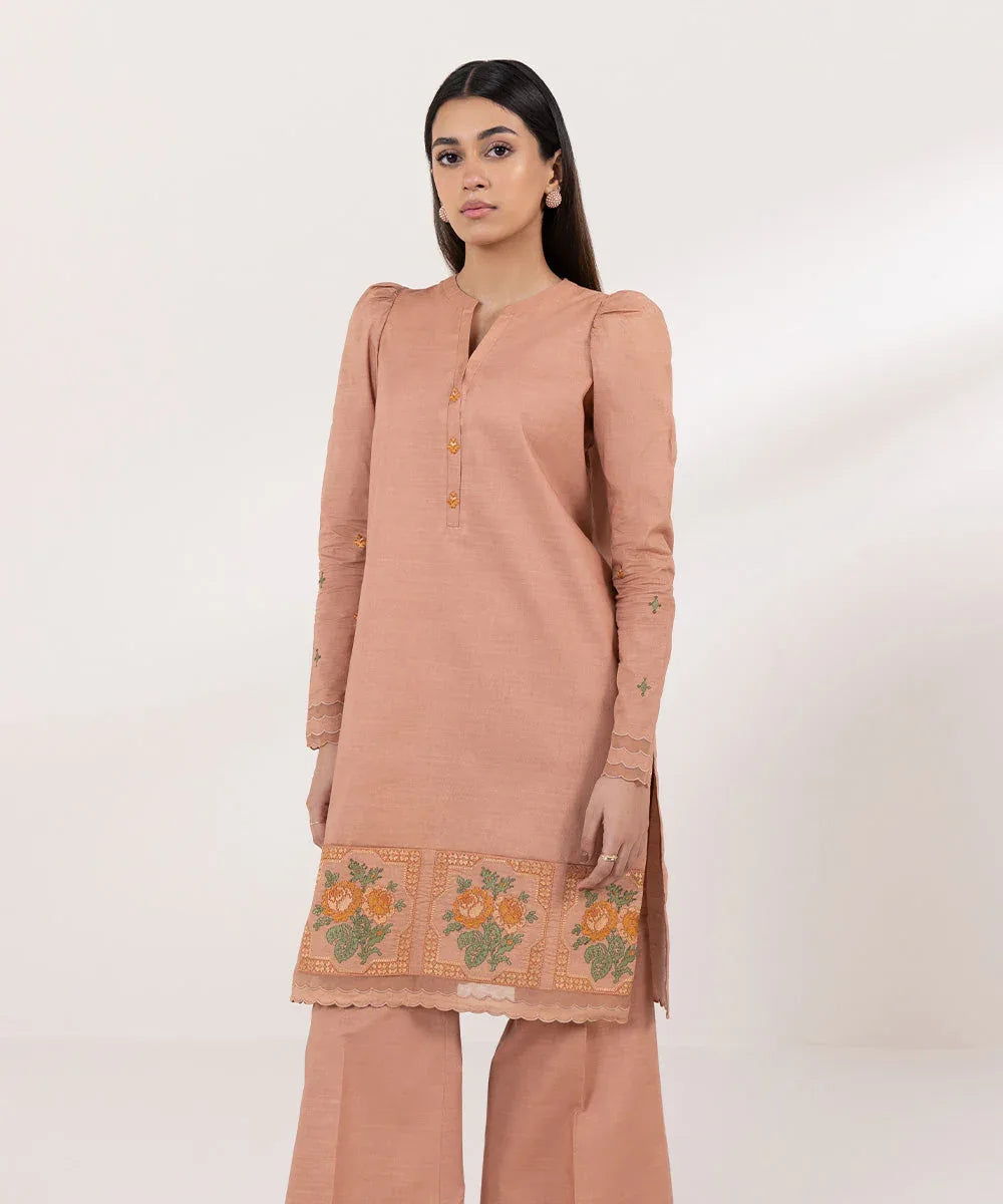 Sapphire | Intermix 2024 | Cambric Suit S-34 - Aqsa Fabrics