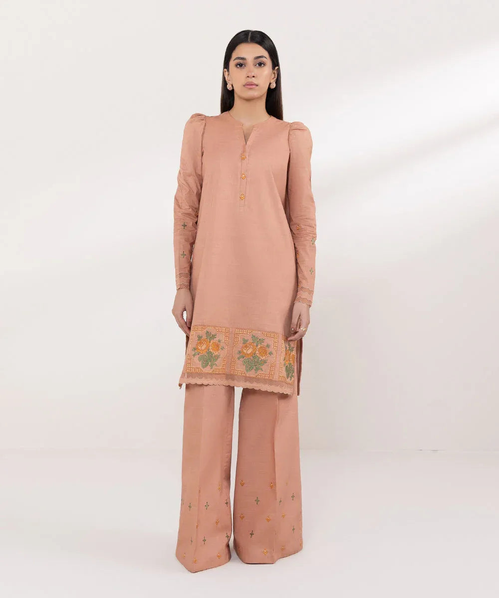Sapphire | Intermix 2024 | Cambric Suit S-34 - Aqsa Fabrics