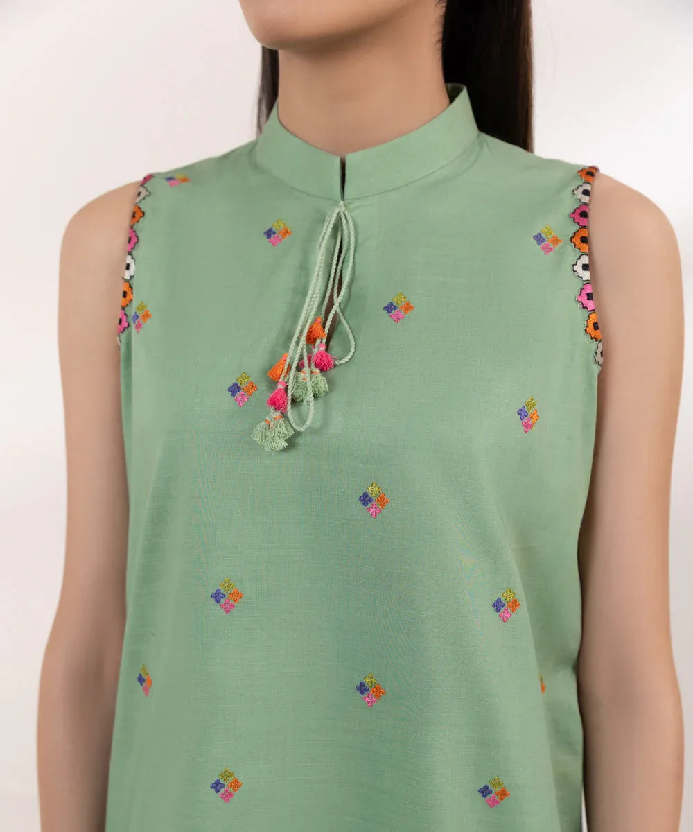 Sapphire | Intermix 2024 | Cambric Suit S-35 - Aqsa Fabrics