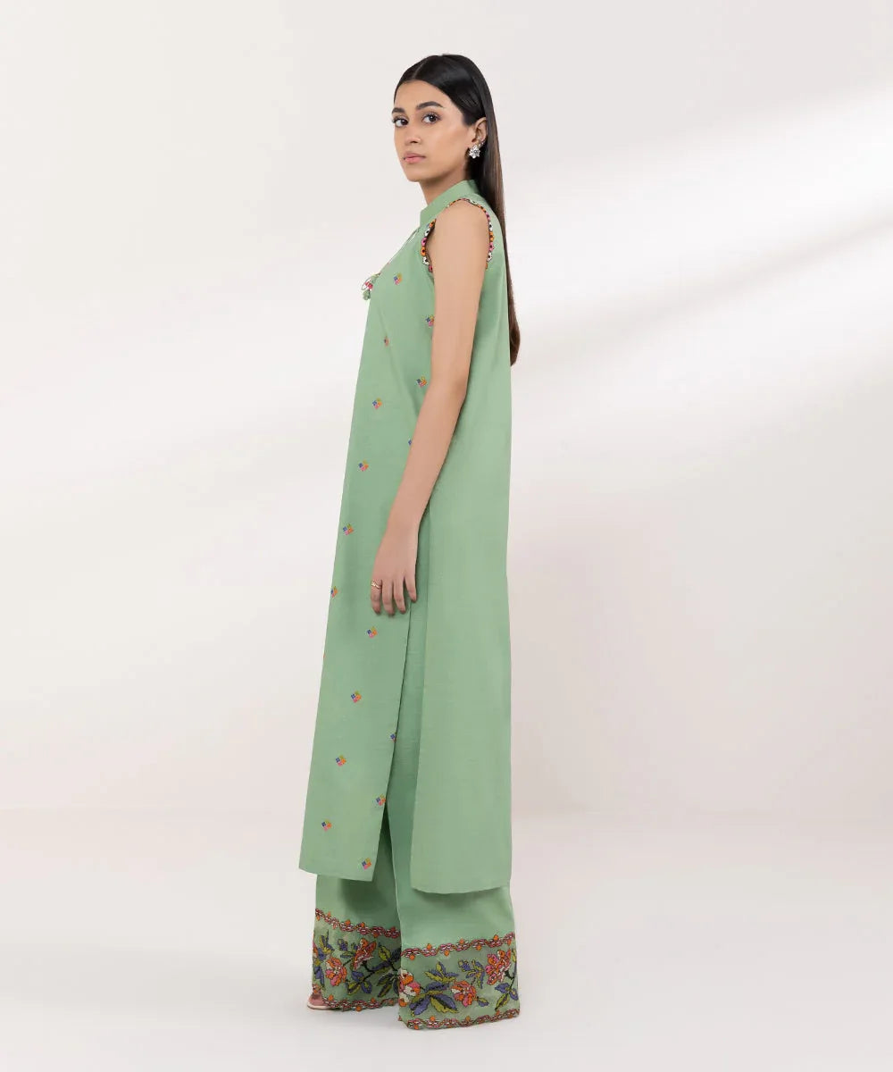 Sapphire | Intermix 2024 | Cambric Suit S-35 - Aqsa Fabrics