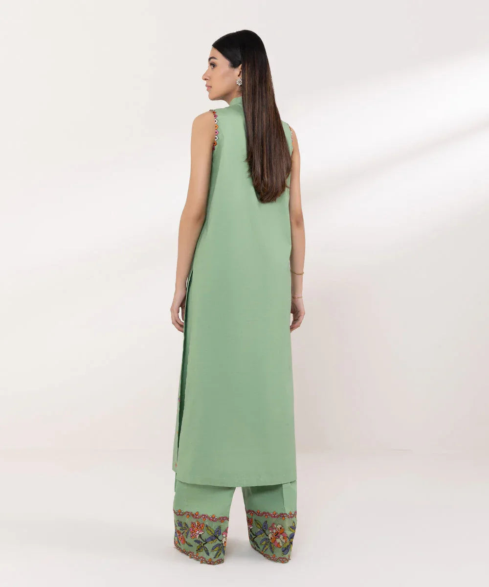 Sapphire | Intermix 2024 | Cambric Suit S-35 - Aqsa Fabrics