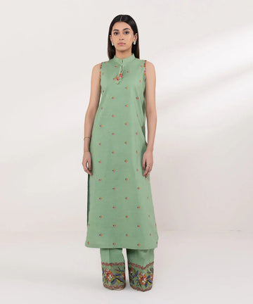 Sapphire | Intermix 2024 | Cambric Suit S-35 - Aqsa Fabrics