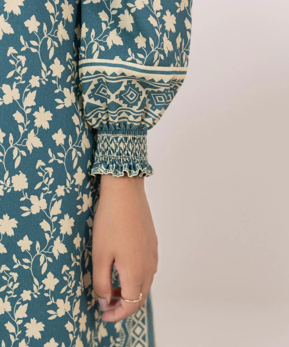 Sapphire | Intermix 2024 | Cambric Suit S-22 - Aqsa Fabrics