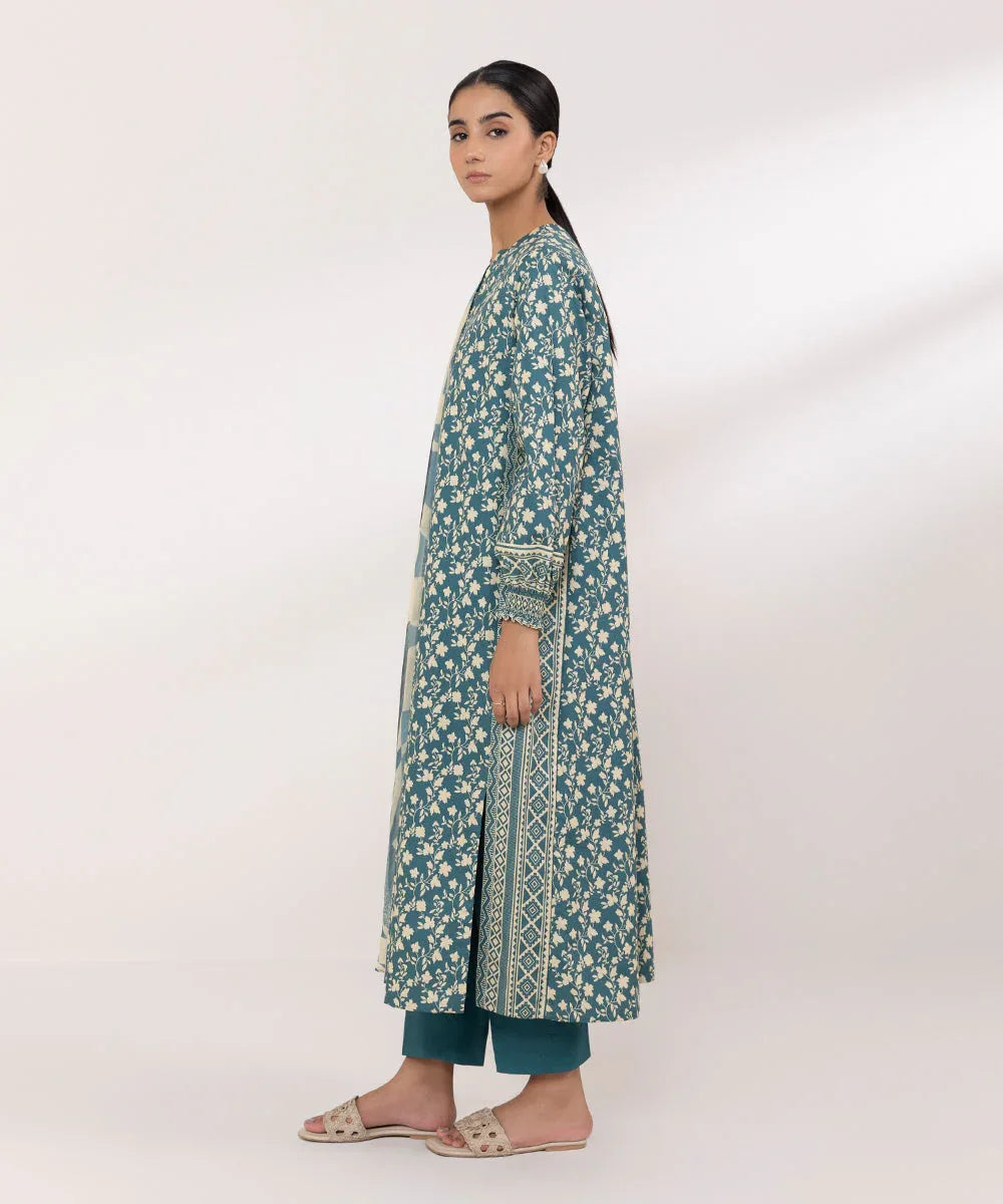 Sapphire | Intermix 2024 | Cambric Suit S-22 - Aqsa Fabrics
