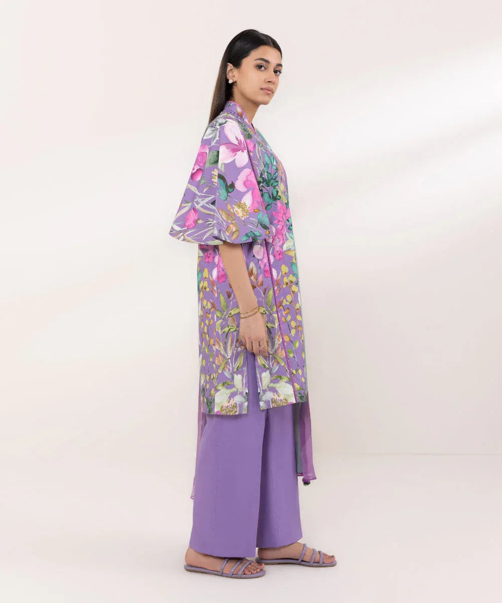 Sapphire | Intermix 2024 | Cambric Suit S-24 - Aqsa Fabrics