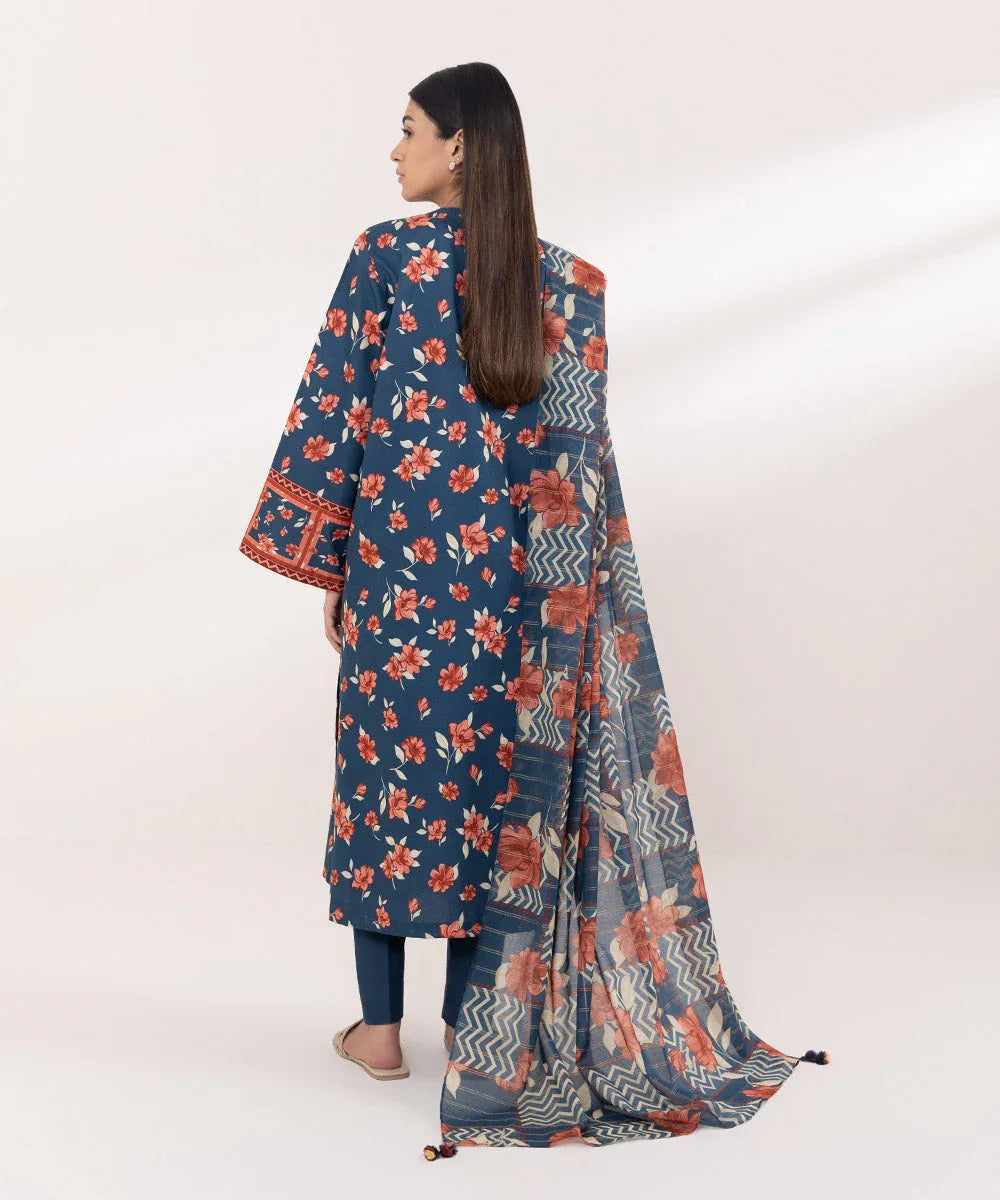 Sapphire | Intermix 2024 | Cambric Suit S-25 - Aqsa Fabrics