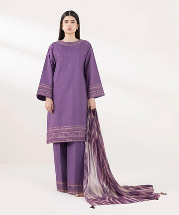 Sapphire | Intermix 2024 | Cambric Suit S-41 - Aqsa Fabrics