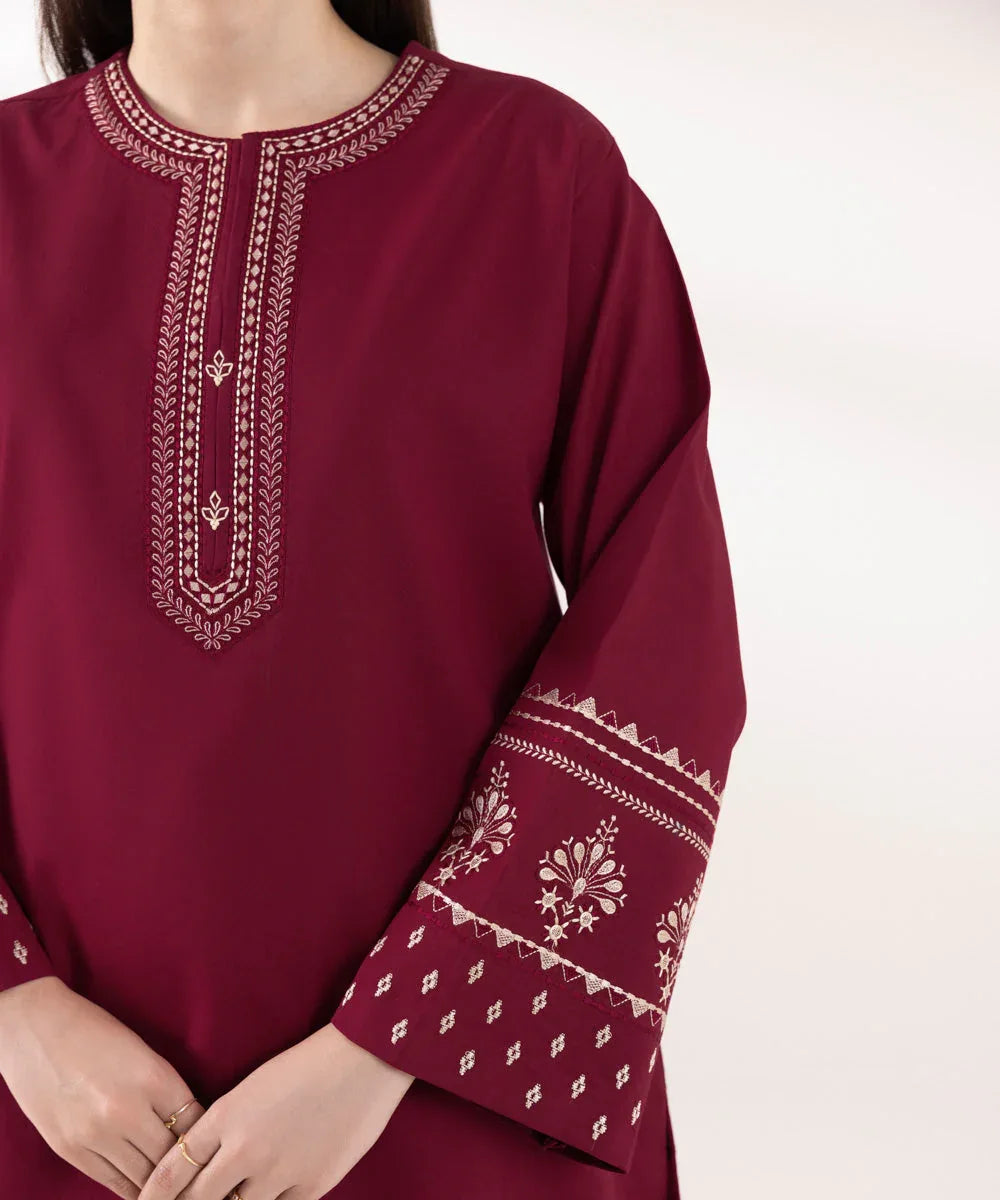 Sapphire | Intermix 2024 | Cambric Suit S-42 - Aqsa Fabrics