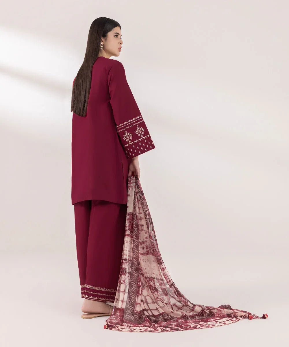 Sapphire | Intermix 2024 | Cambric Suit S-42 - Aqsa Fabrics