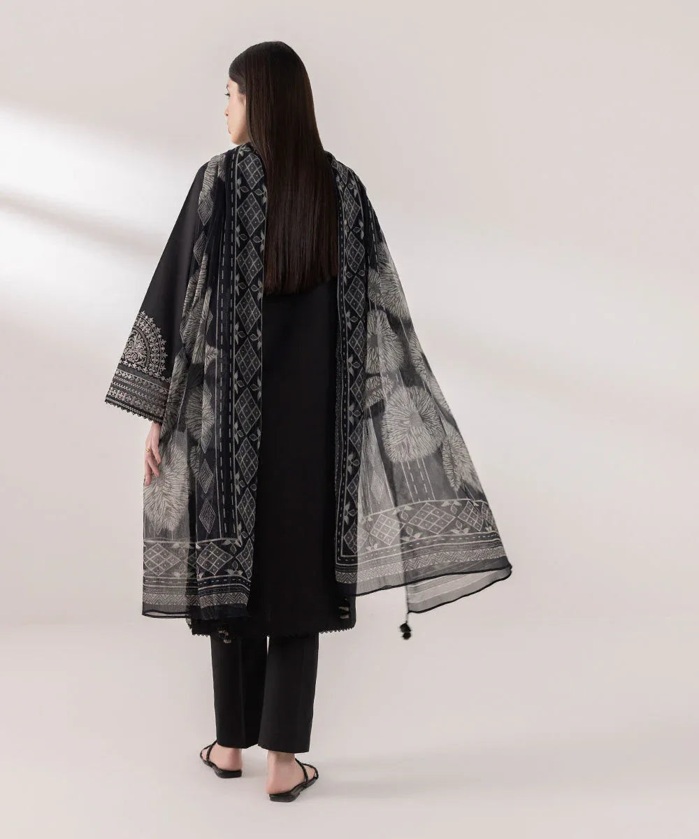 Sapphire | Intermix 2024 | Cambric Suit S-43 - Aqsa Fabrics
