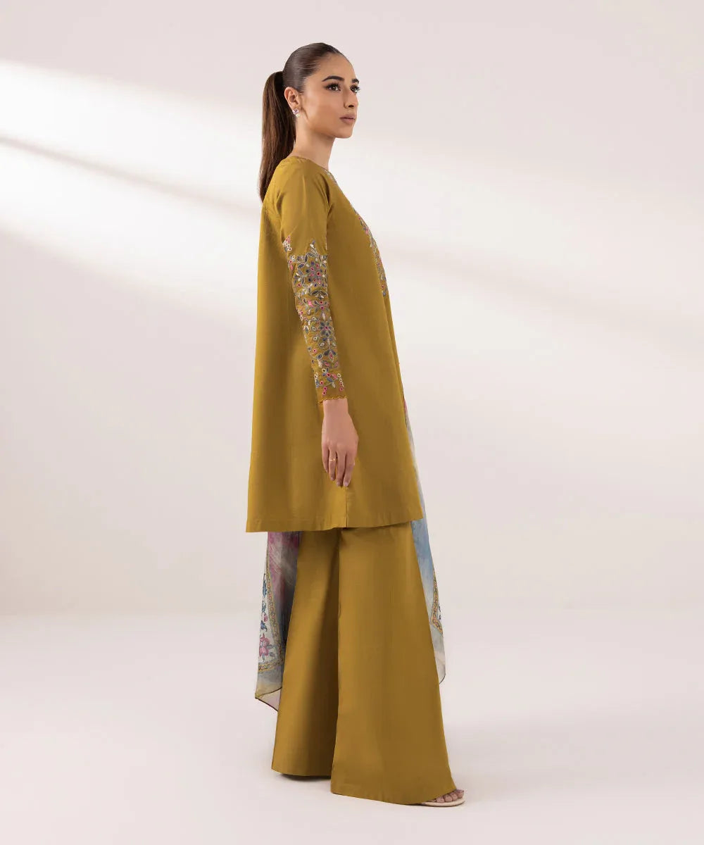 Sapphire | Intermix 2024 | Cambric Suit S-12 - Aqsa Fabrics