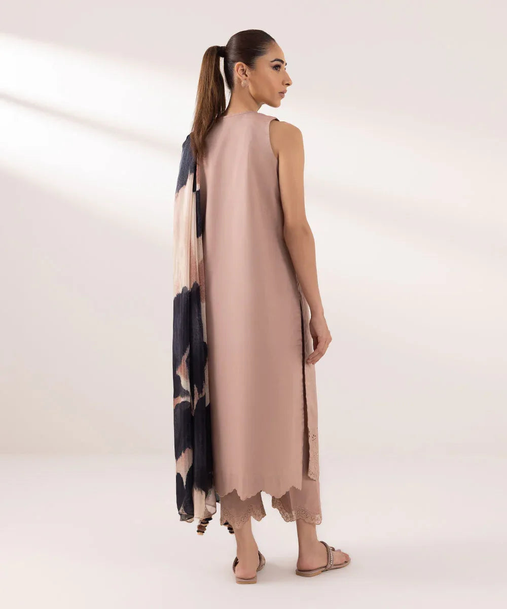 Sapphire | Intermix 2024 | Cambric Suit S-13 - Aqsa Fabrics