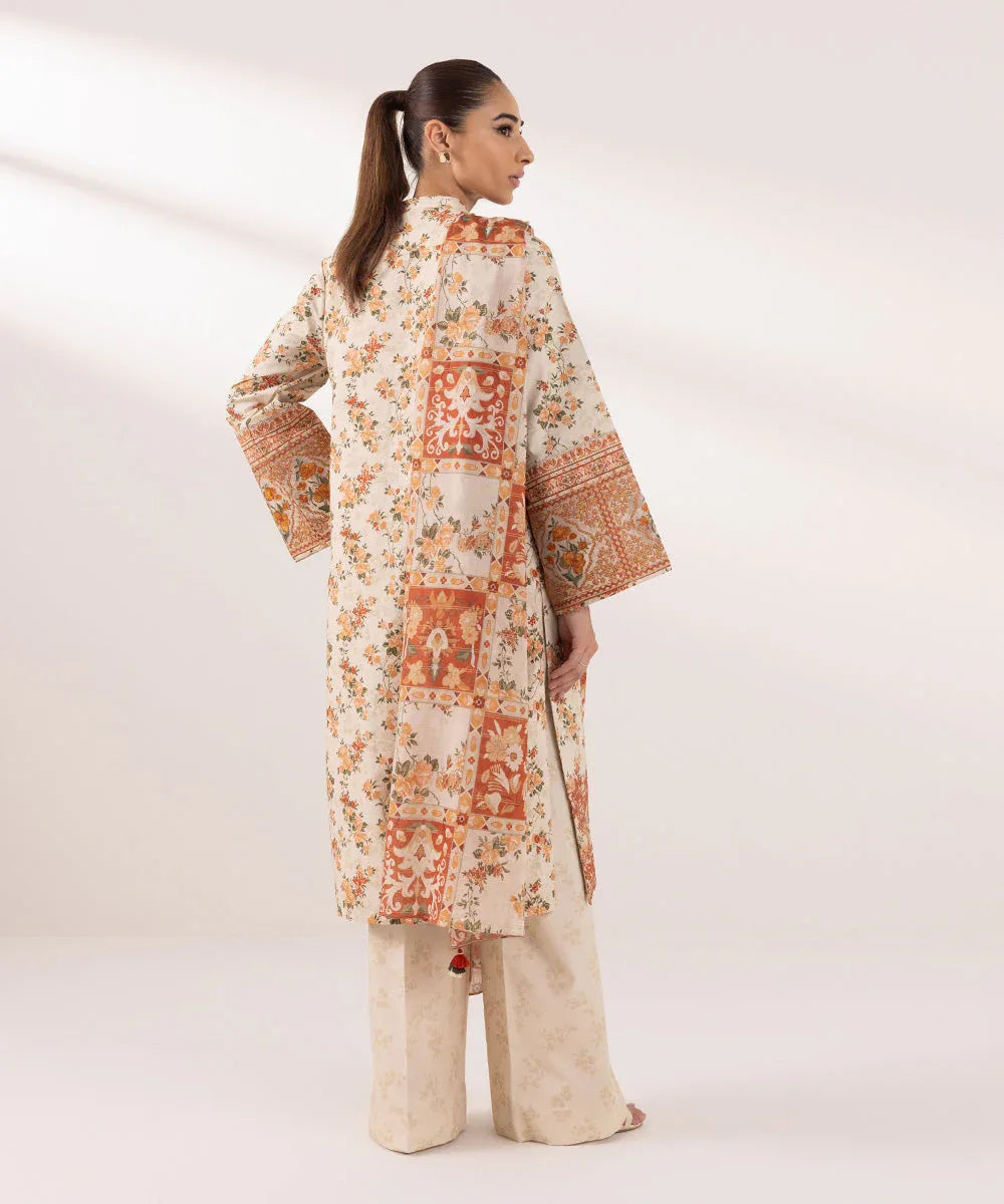 Sapphire | Intermix 2024 | Cambric Suit S-44 - Aqsa Fabrics