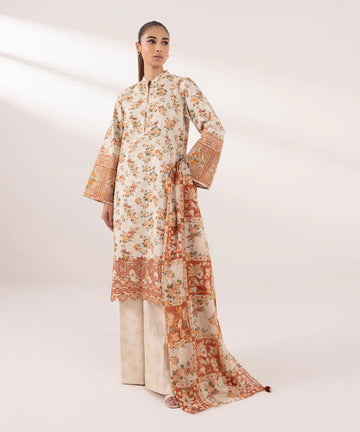 Sapphire | Intermix 2024 | Cambric Suit S-44 - Aqsa Fabrics