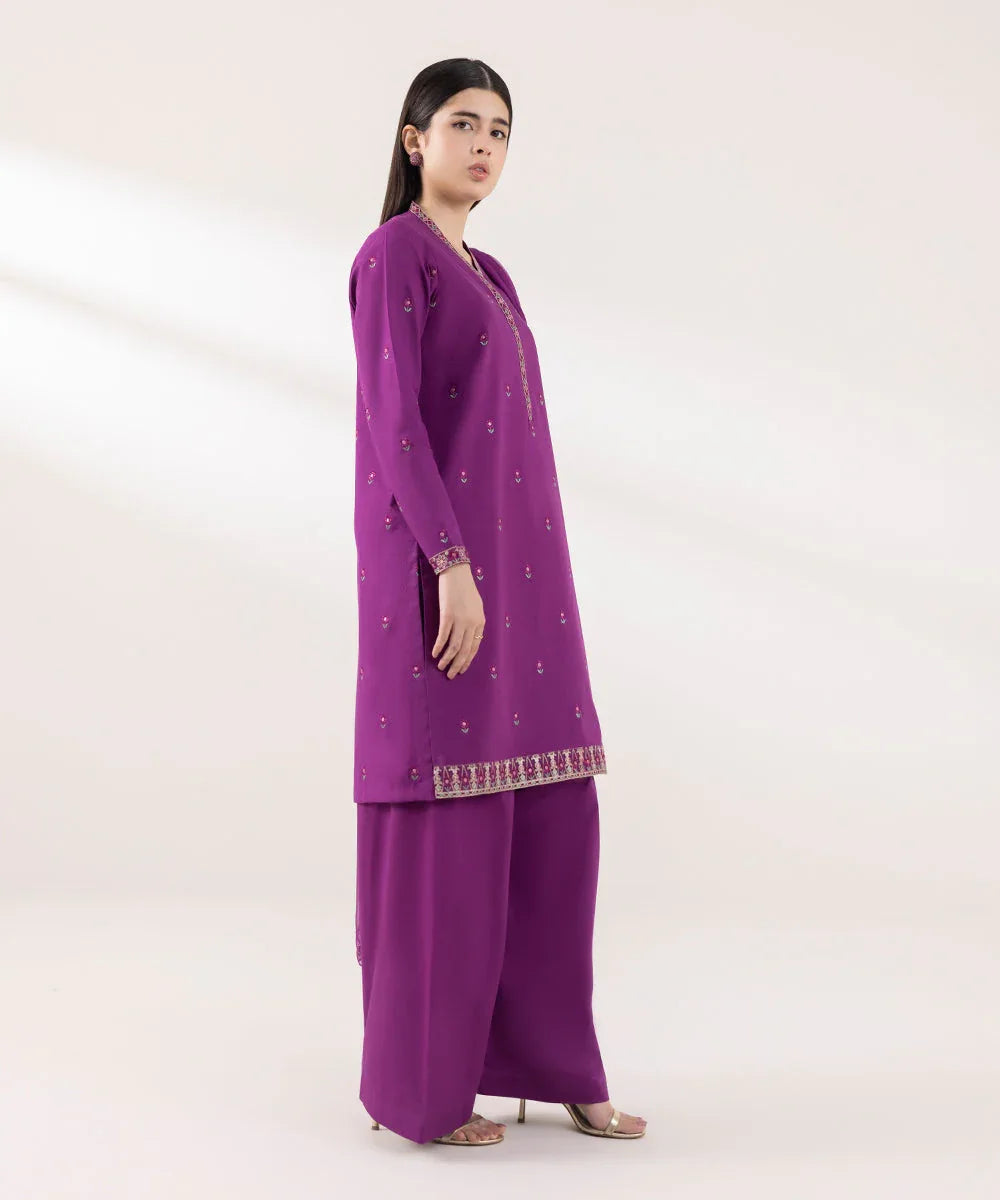Sapphire | Intermix 2024 | Cambric Suit S-18 - Aqsa Fabrics