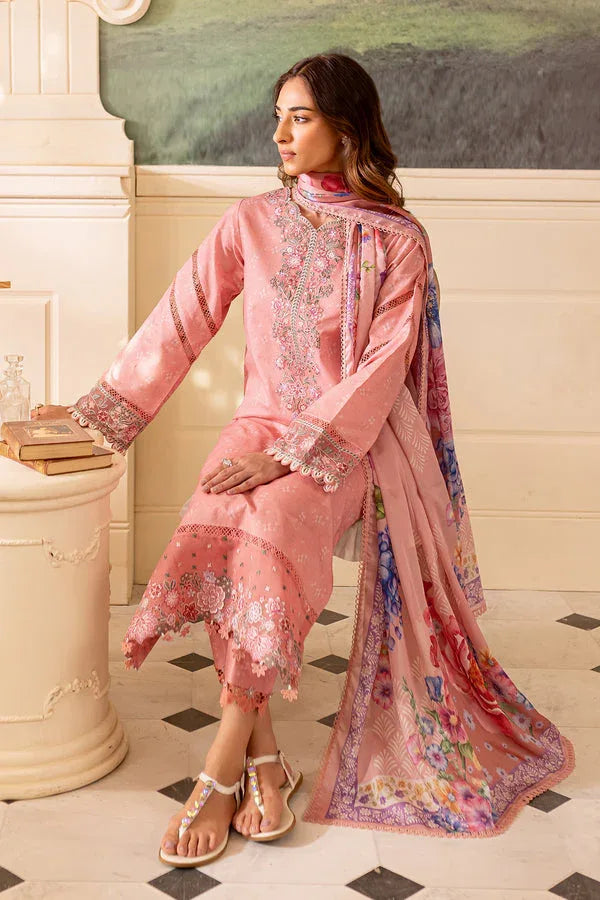 Farasha | Seraya Lawn 24 | FLORA - Aqsa Fabrics