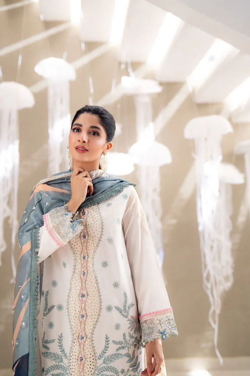 Aabyaan | Saagar Luxury Lawn 25 | ZAIRA (AS-09) - Aqsa Fabrics