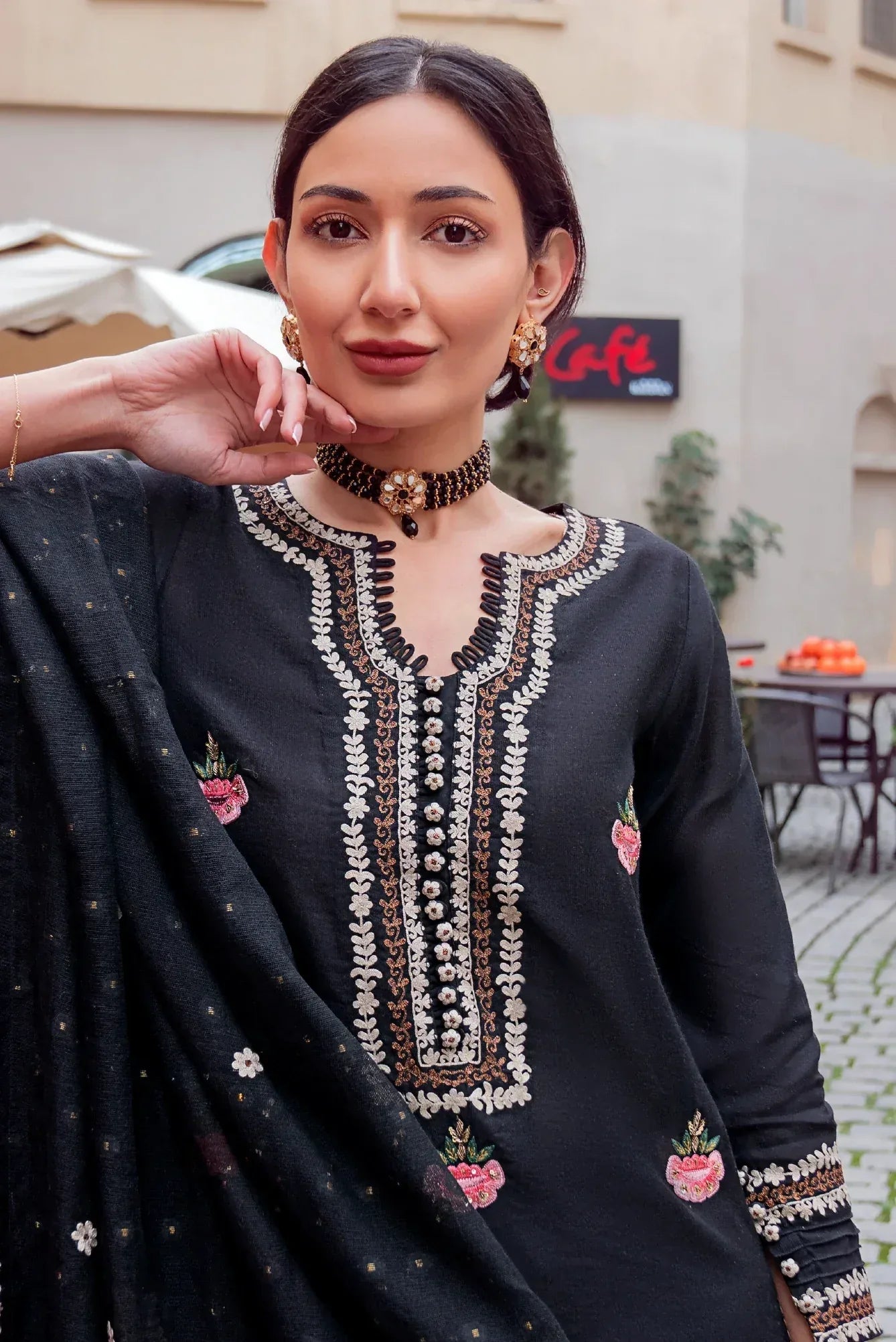 Muntaha | Noore e Zaib | Black - Raina - Aqsa Fabrics
