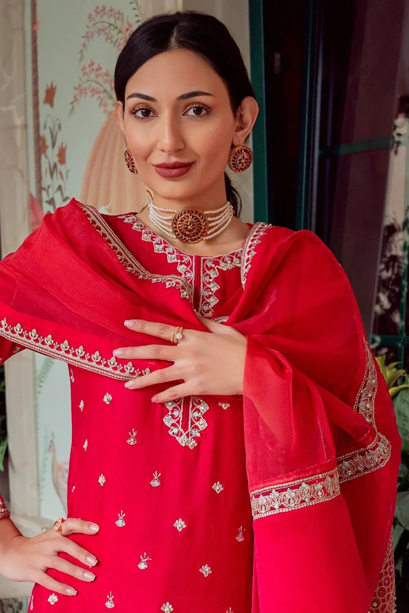 Muntaha | Noore e Zaib | Fucshia Pink - Mirana - Aqsa Fabrics