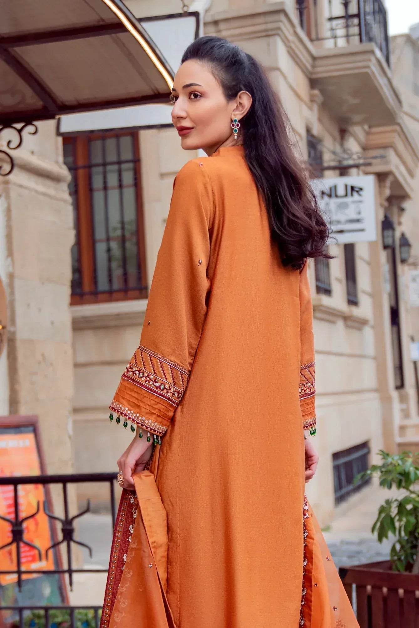 Muntaha | Noore e Zaib | Rust - Sefa - Aqsa Fabrics