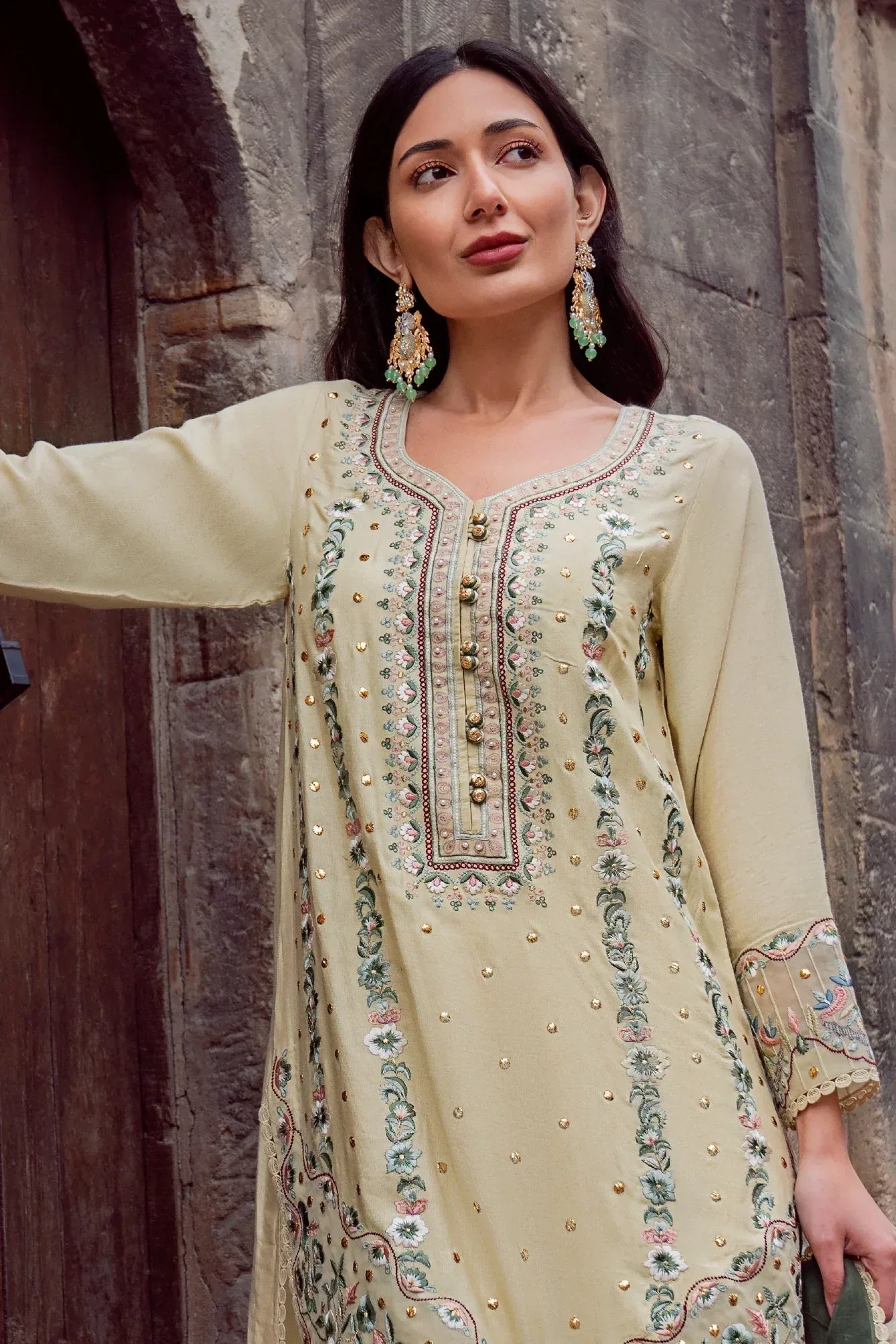 Muntaha | Noore e Zaib | Lime - Nazneen - Aqsa Fabrics