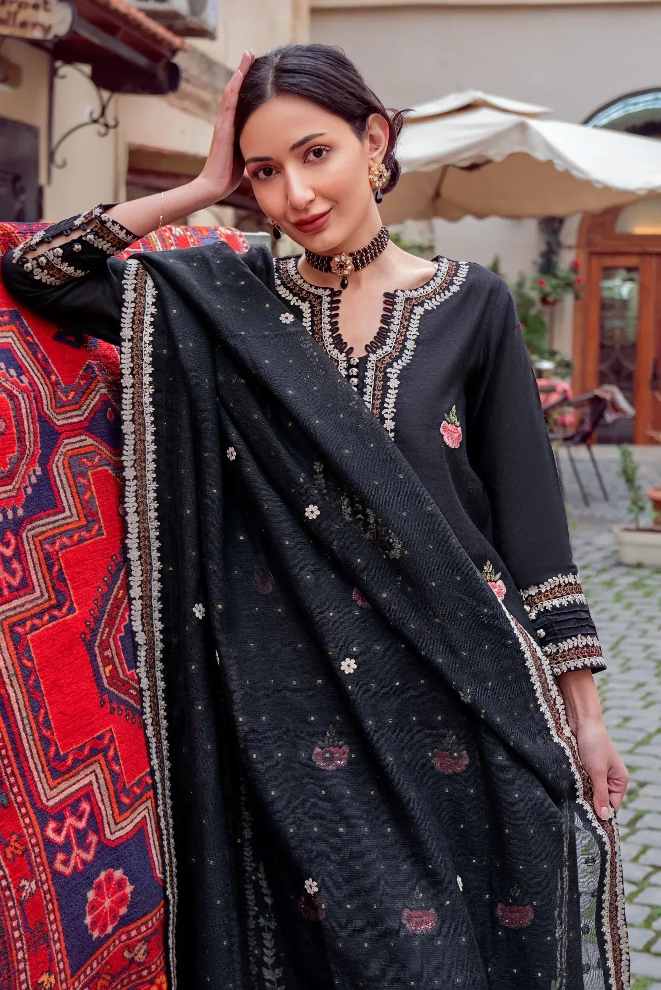 Muntaha | Noore e Zaib | Black - Raina - Aqsa Fabrics