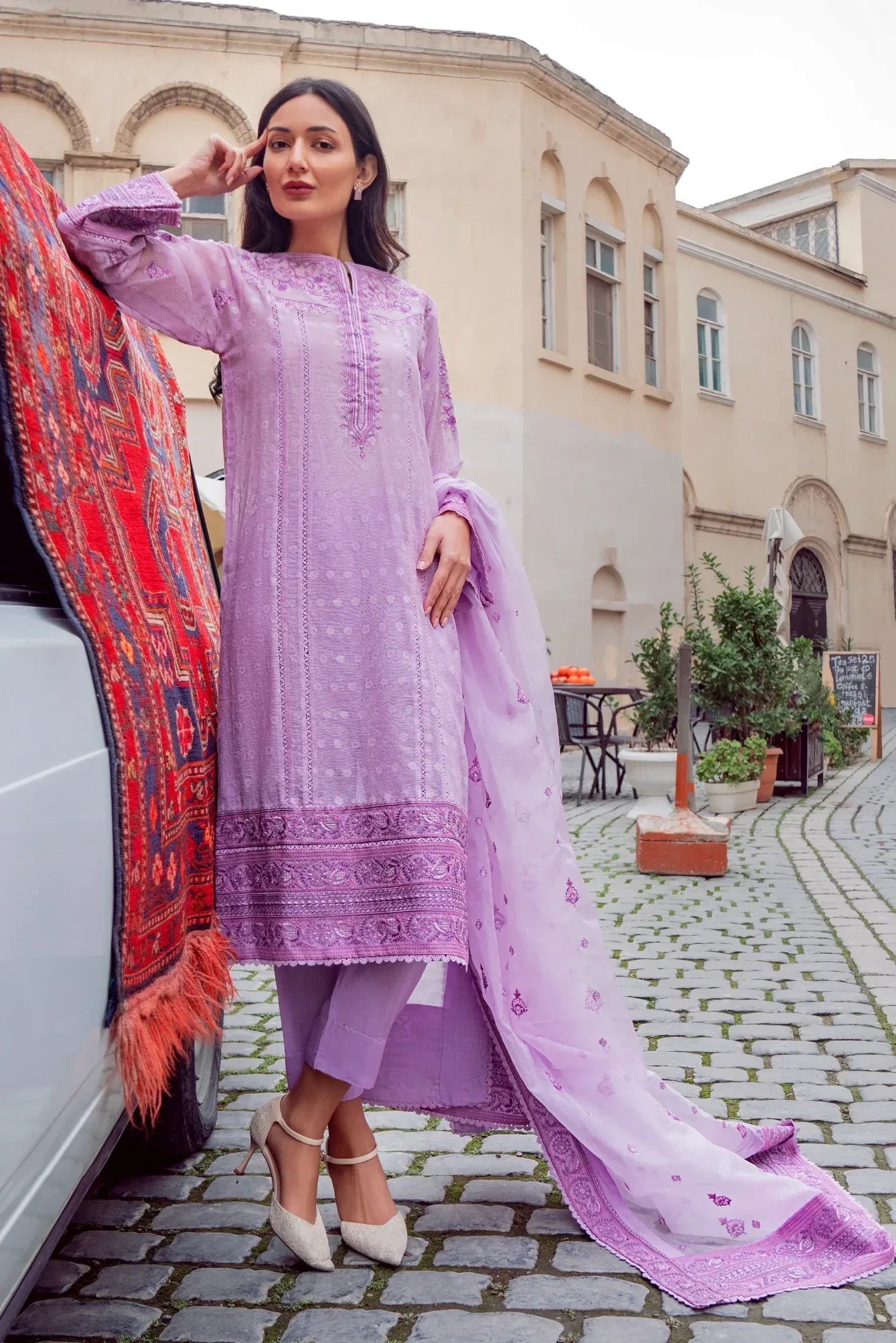 Muntaha | Noore e Zaib | Lilac - Parisa - Aqsa Fabrics