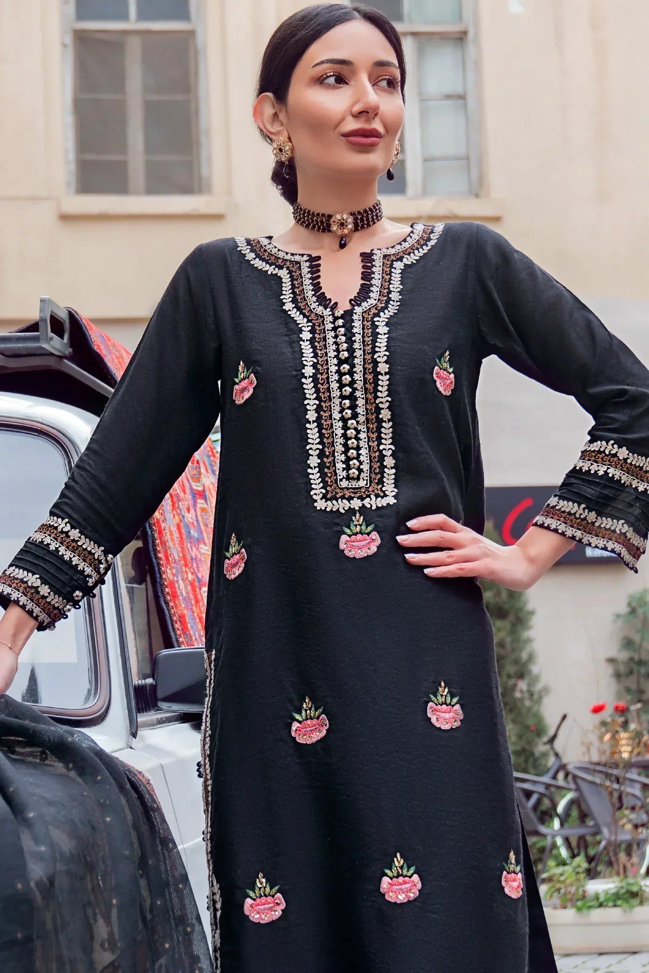 Muntaha | Noore e Zaib | Black - Raina - Aqsa Fabrics