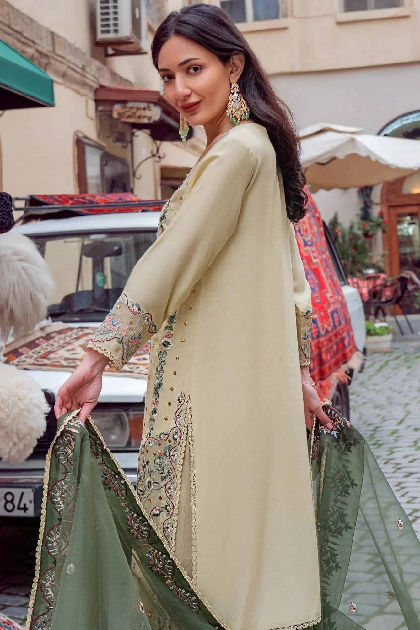 Muntaha | Noore e Zaib | Lime - Nazneen - Aqsa Fabrics
