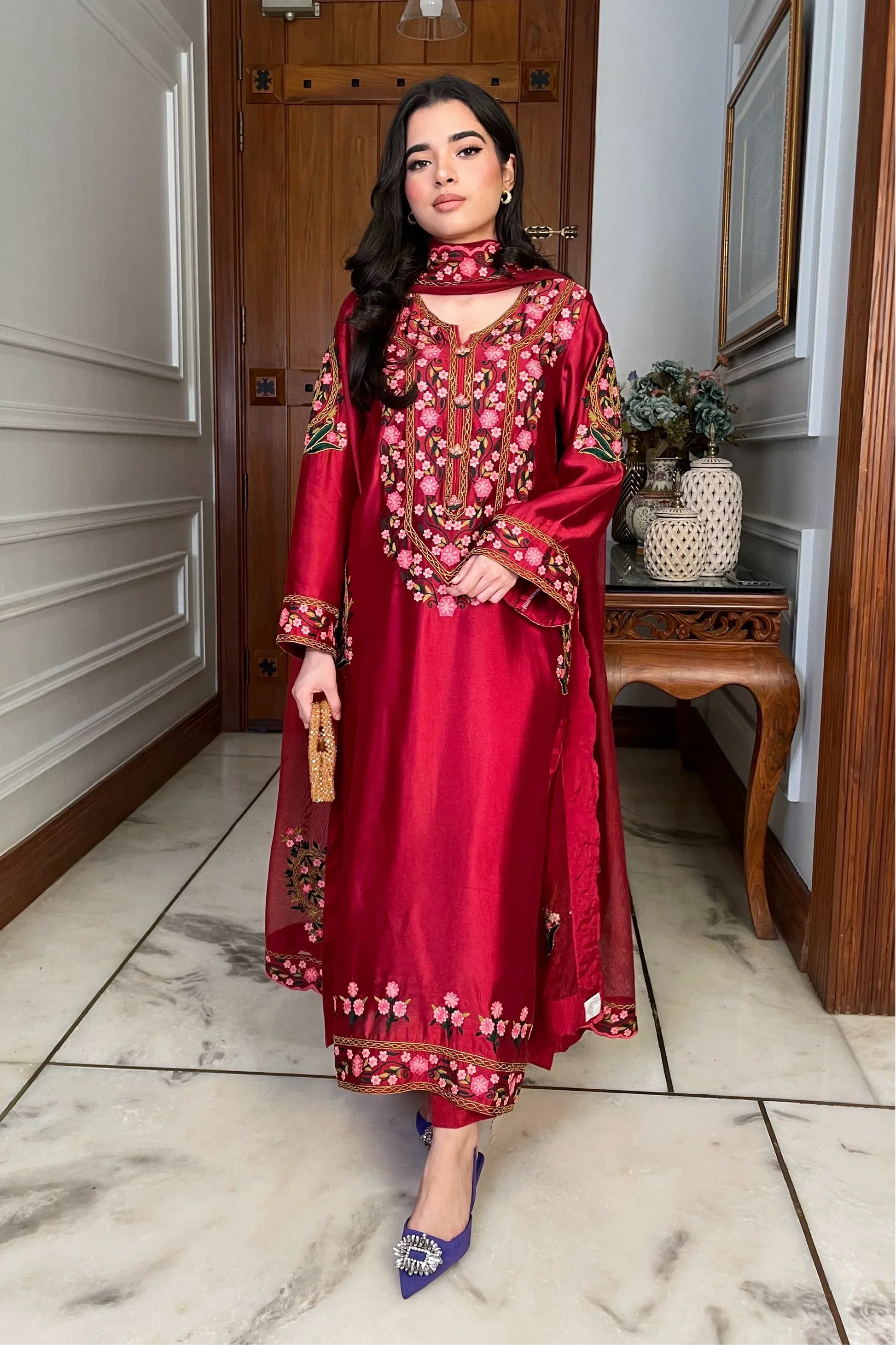 Muntaha | Zara Semi Formals | Gulbeen - Aqsa Fabrics