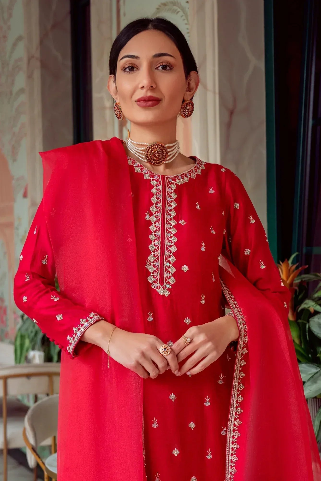 Muntaha | Noore e Zaib | Fucshia Pink - Mirana - Aqsa Fabrics