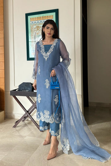 Muntaha | Zara Semi Formals | Exquisite Falak - Aqsa Fabrics