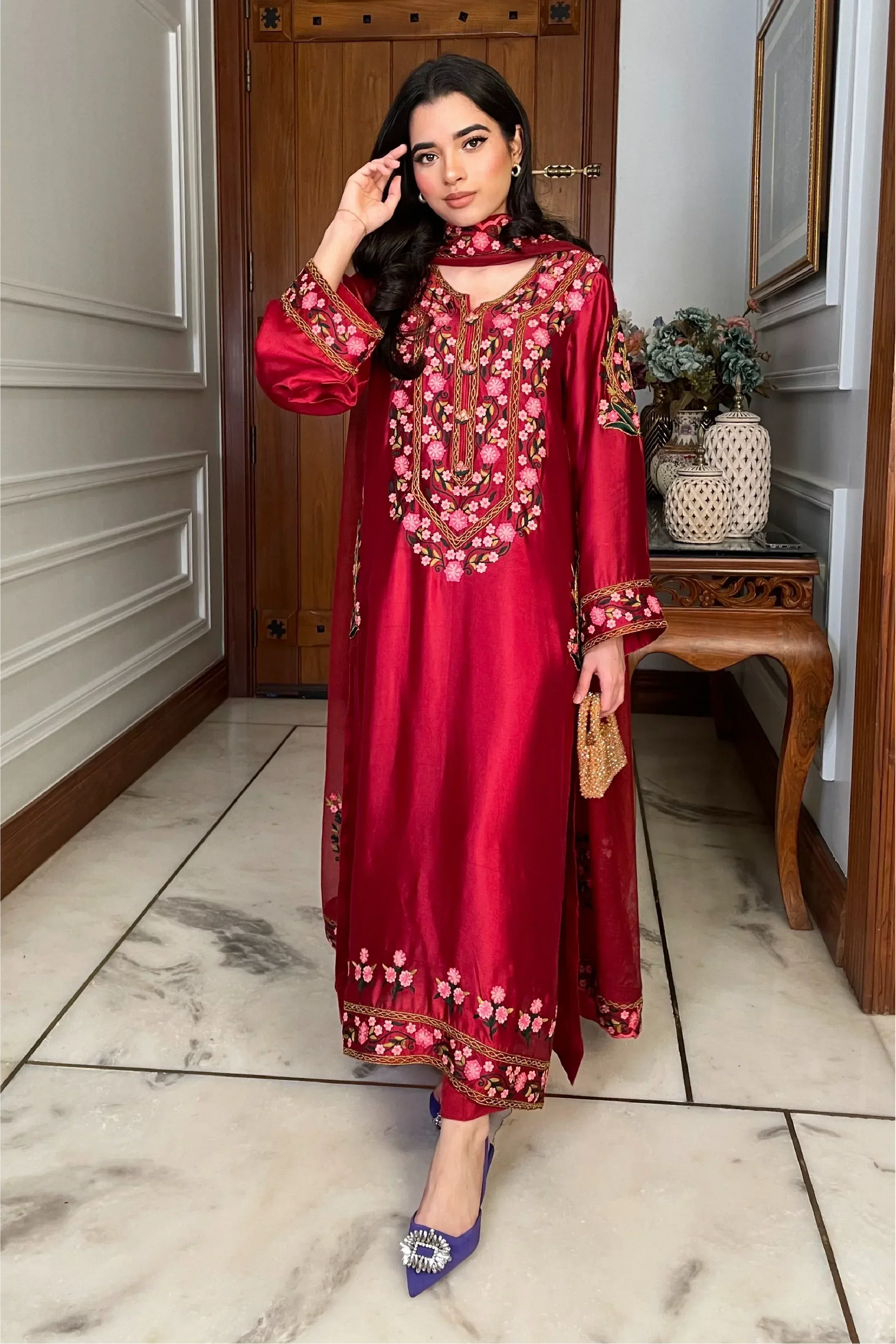 Muntaha | Zara Semi Formals | Gulbeen - Aqsa Fabrics