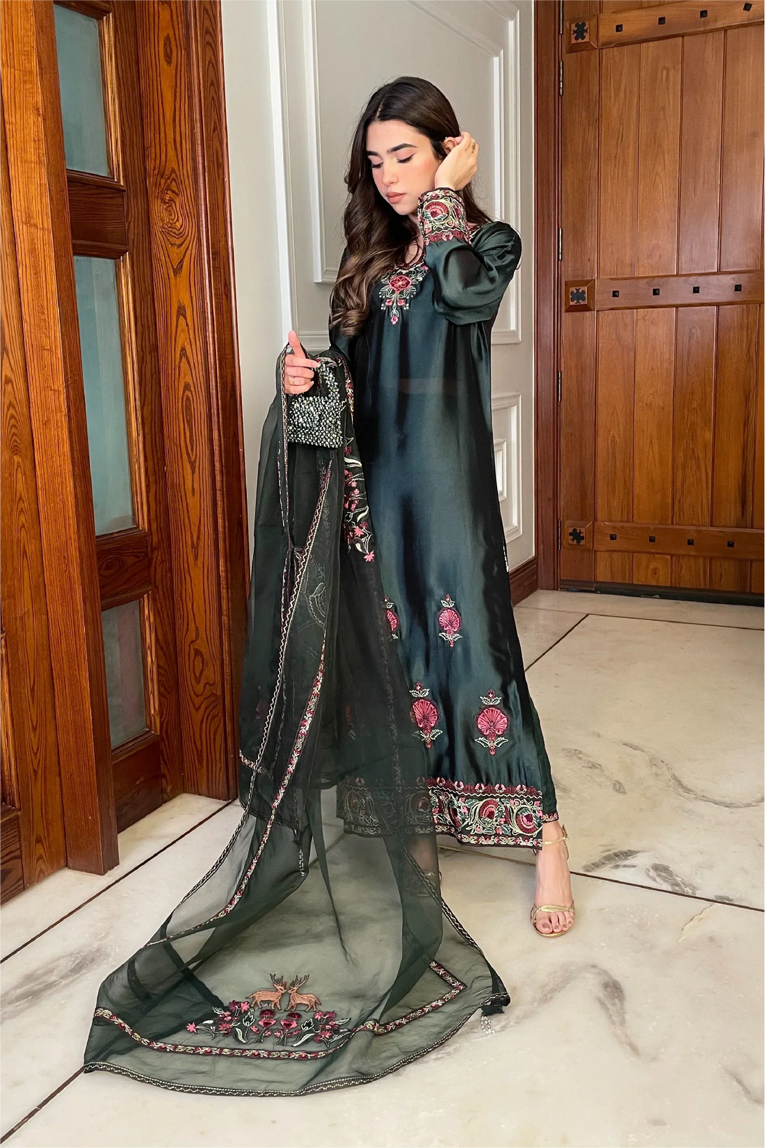 Muntaha | Formals | Azure - Aqsa Fabrics