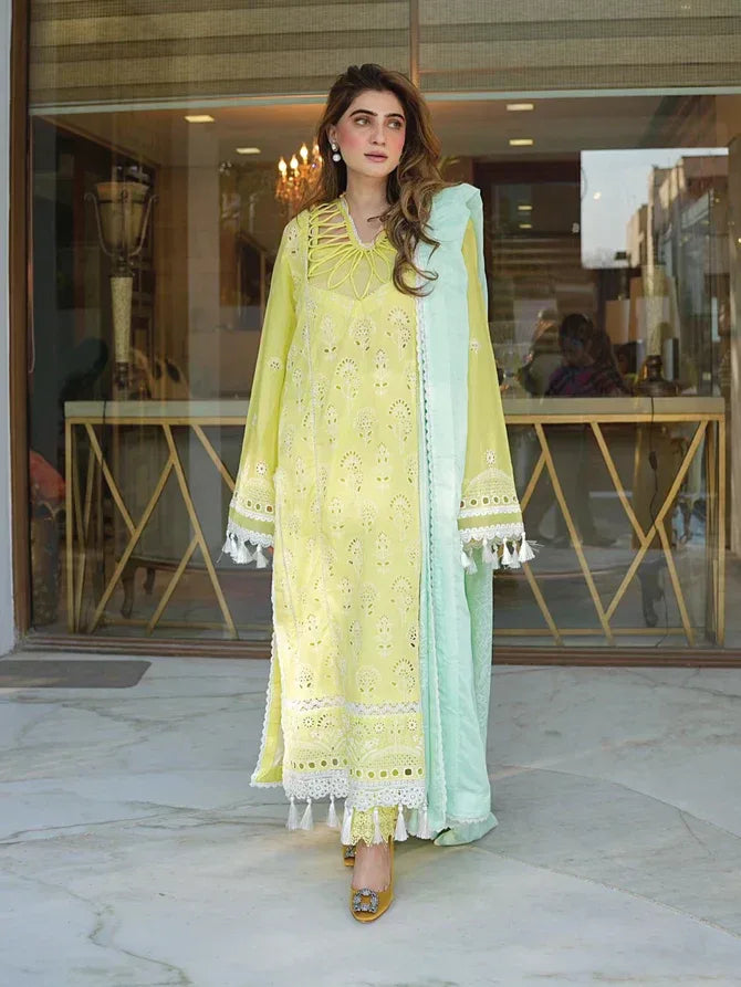 Faiza Faisal | Maya Luxury Lawn | Derya - Aqsa Fabrics