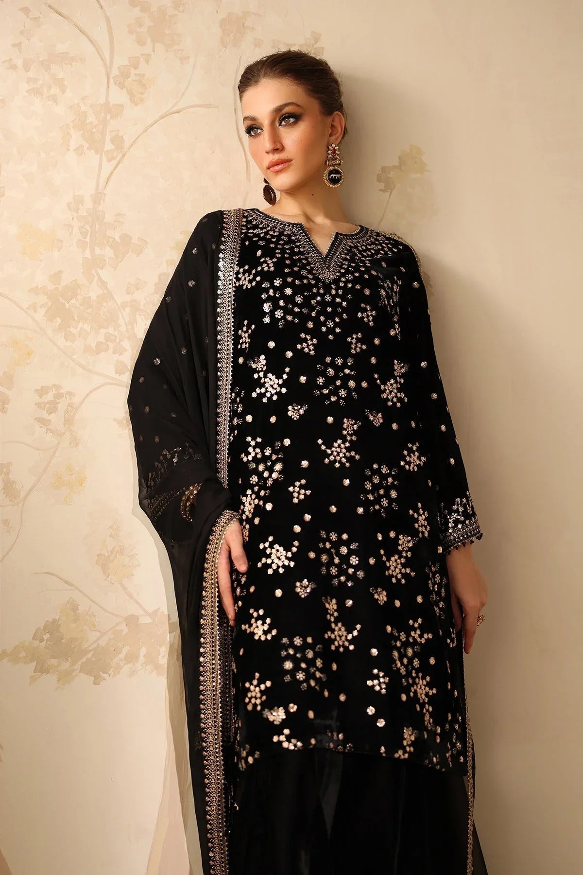 Baroque | Velvet 25 | UF-4316 - Aqsa Fabrics