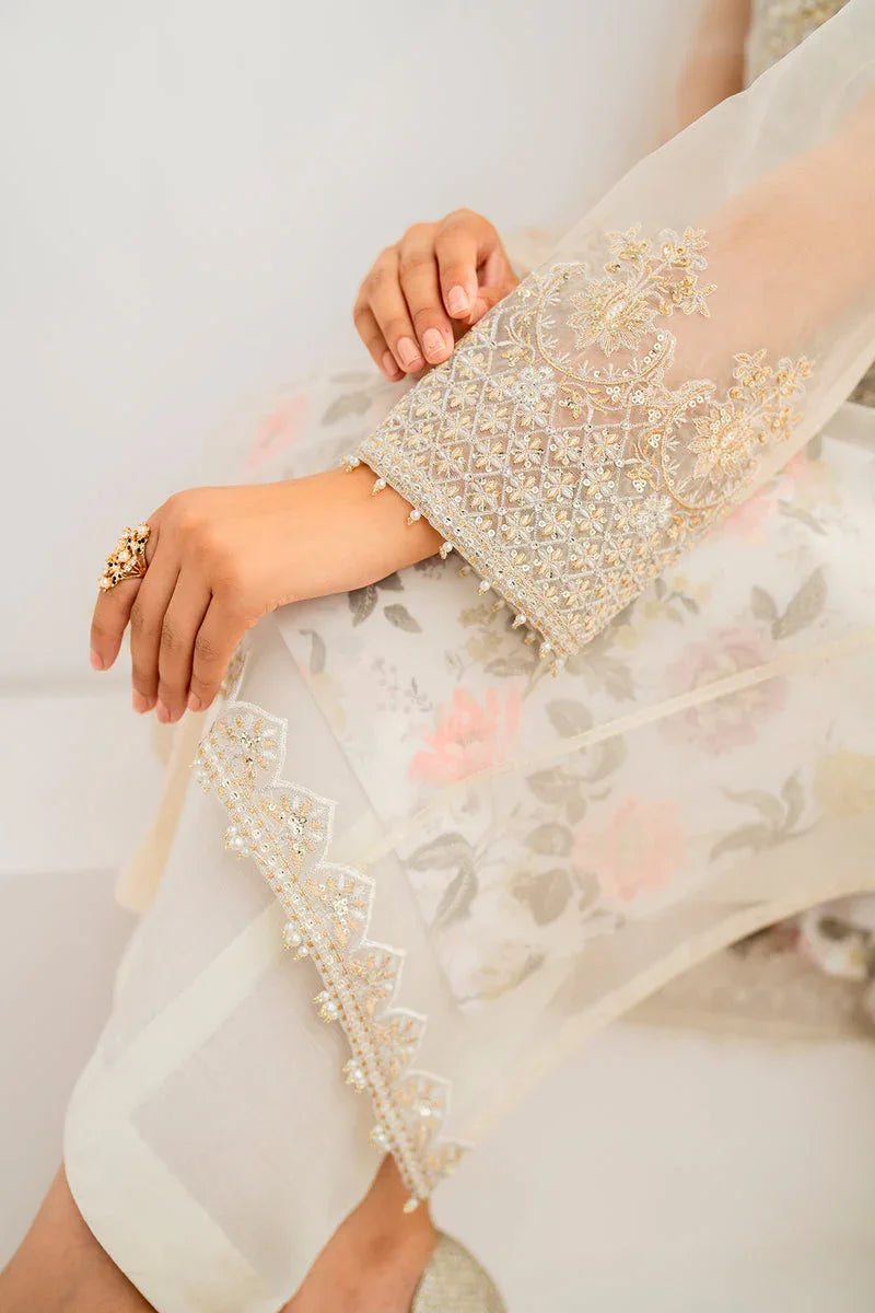 Baroque | Formal Collection | ORGANZA UF-699 - Aqsa Fabrics