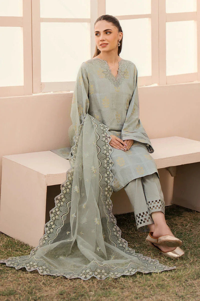Baroque | Luxury Pret 24 | JACQUARD LAWN UF-603 - Aqsa Fabrics