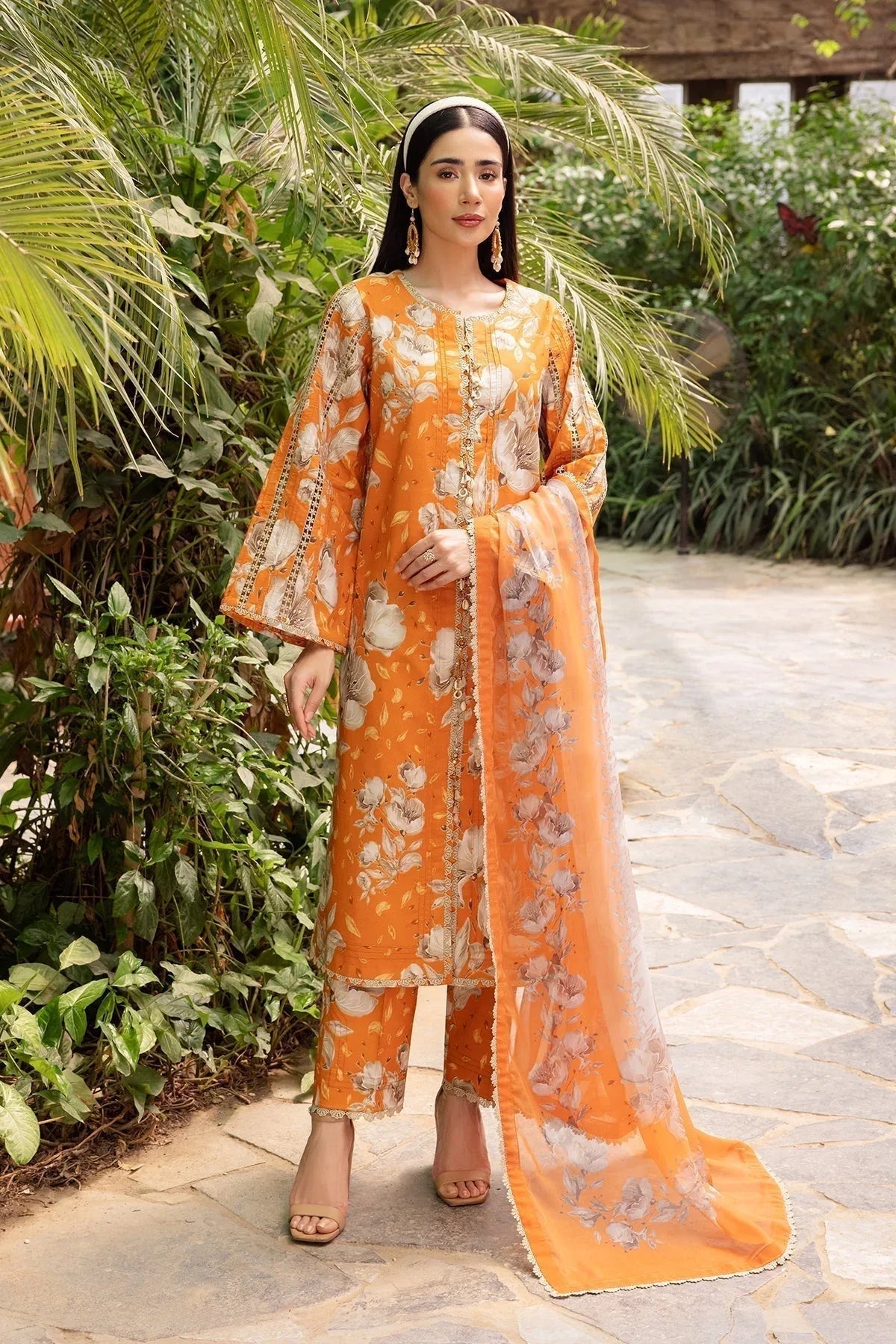 Alizeh | Sheen Lawn Prints 24 | SUNFLOWER - Aqsa Fabrics