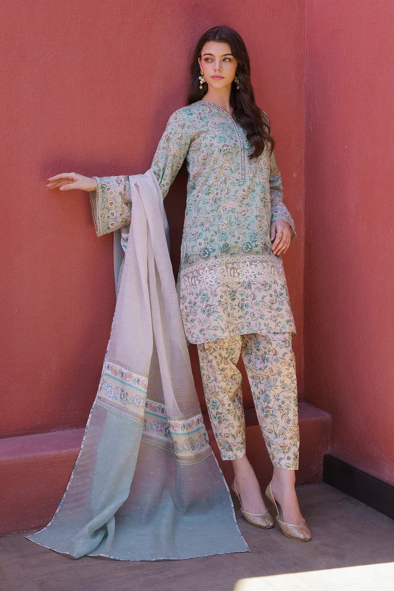 Baroque | Luxury Pret 24 | LAWN UF-576 - Aqsa Fabrics