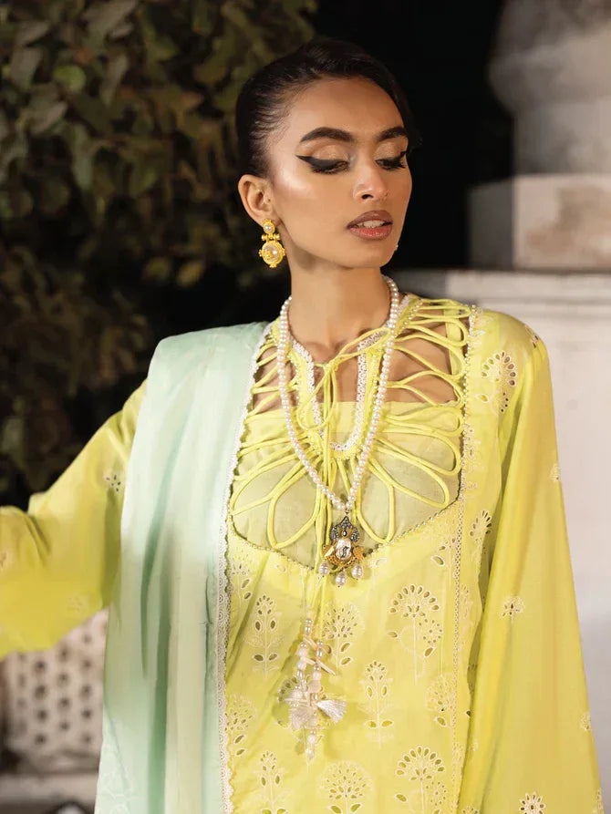 Faiza Faisal | Maya Luxury Lawn | Derya - Aqsa Fabrics