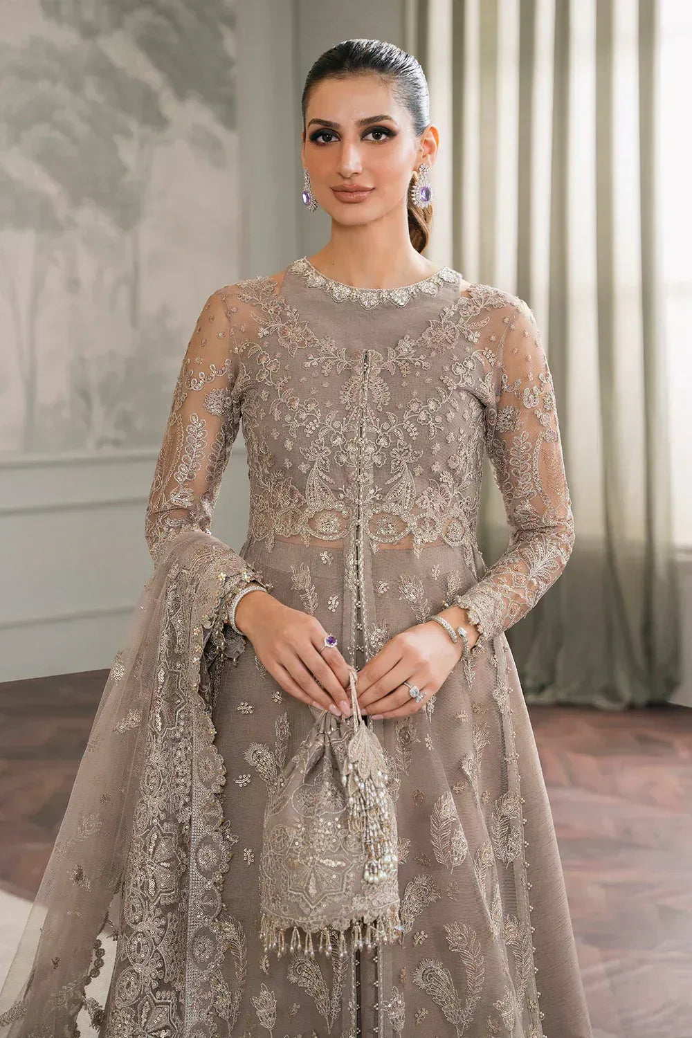 Baroque | Chantelle Embroidered Collection | CH12-06 - Aqsa Fabrics